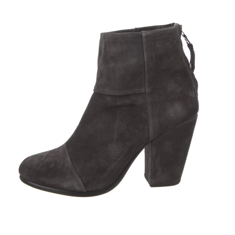 Rag & Bone Newbury Booties in Grey Suede